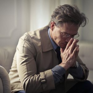 Stressed man